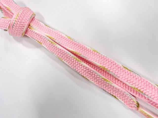 JAPANESE KIMONO / UNUSED HAND-TIED OBIJIME